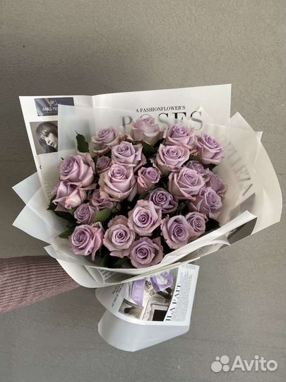 Букет из 25 роз. Сборные букеты. Доставка