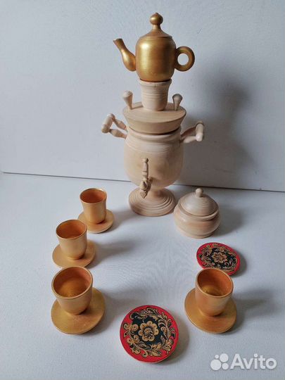 Деревянная заготовка самовар