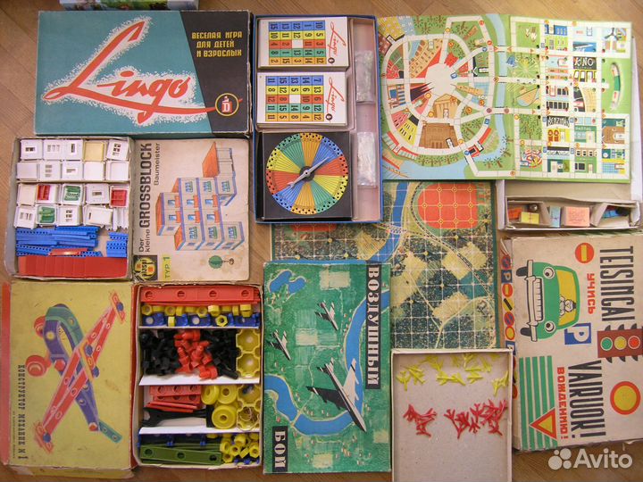 Игры детские настольные развивающие СССР 20 штук