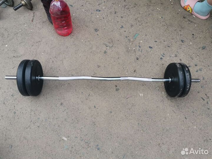 Штанга гриф блины бу