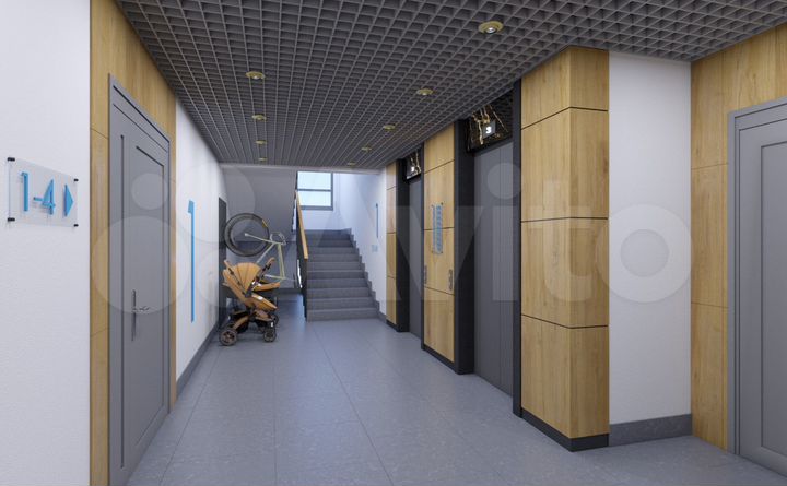 2-к. квартира, 53,9 м², 3/9 эт.