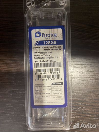 Ssd msata Plextor 128gb