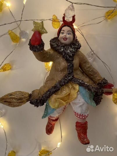 Ватная игрушка Солоха