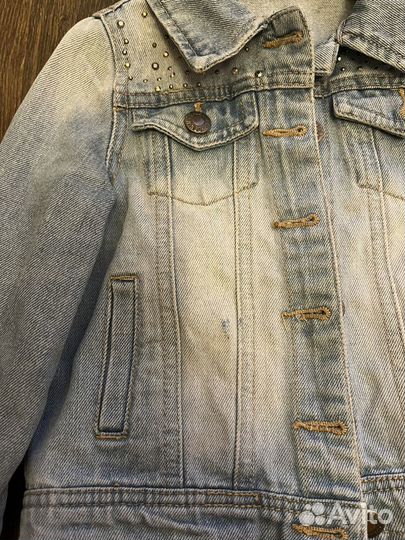 Куртка джинсовка для девочки 104р