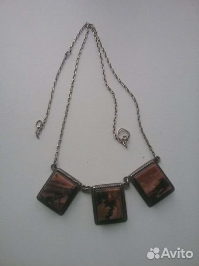Серебряное колье