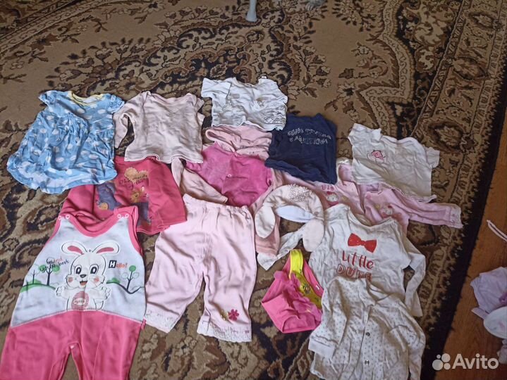 Вещи пакетом на девочку от 0