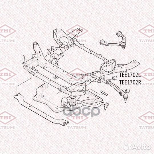 Рычаг подвески перед лев TEE1702L TEE1702L