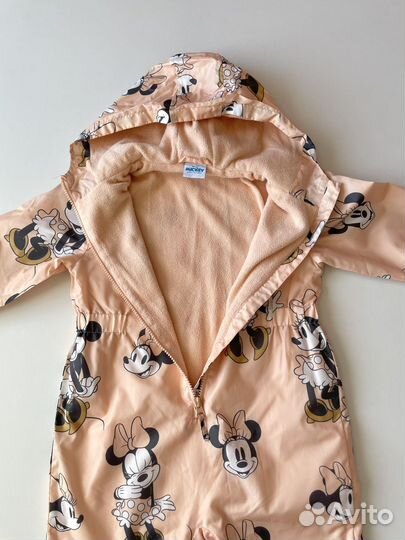 Комбинезон ветровочный на флисе 98/104