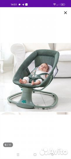 Шезлонг для новорожденных электро качели