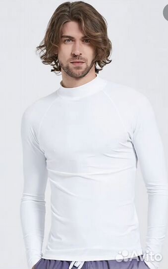 Гидромайка мужская для плавания с длинным рукавом