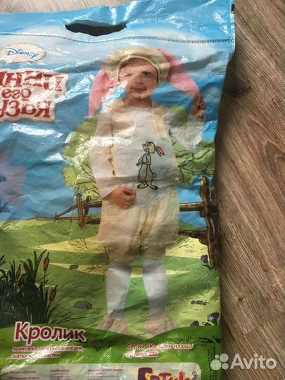 Карнавальный костюм кролик на 2-3 года