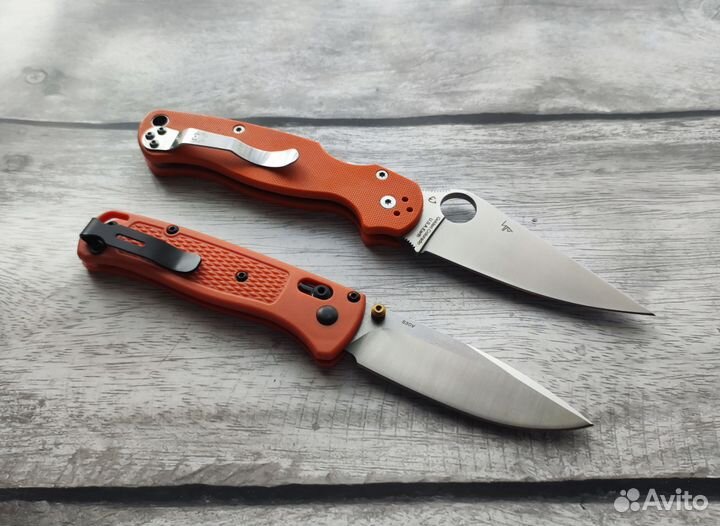 Комплект складных ножей Spyderco и Benchmade 535