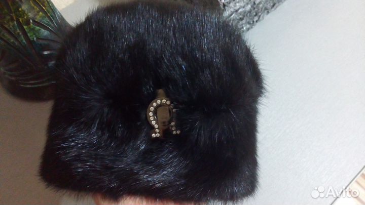 Норковая шапка стильная