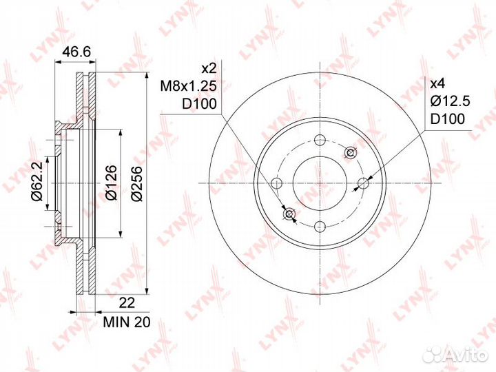 Диск тормозной hyundai/KIA accent/I20/RIO 05- п
