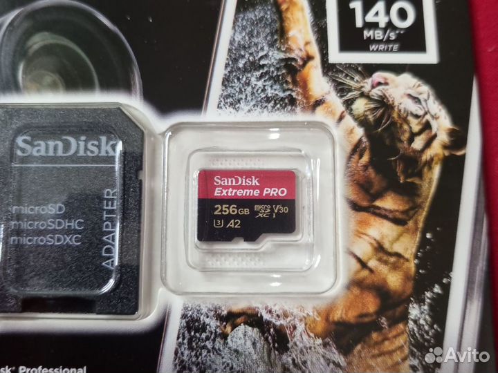 Карта памяти Sandisk Extreme Pro microsdxc 256gb