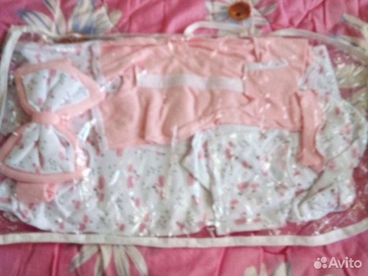 Комплект на выписку для девочки лето