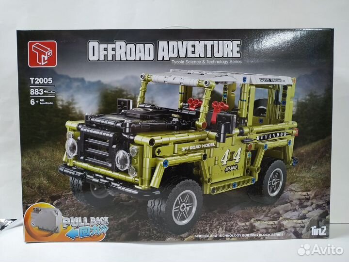 Конструктор Техник Джип Land Rover, 883 деталей