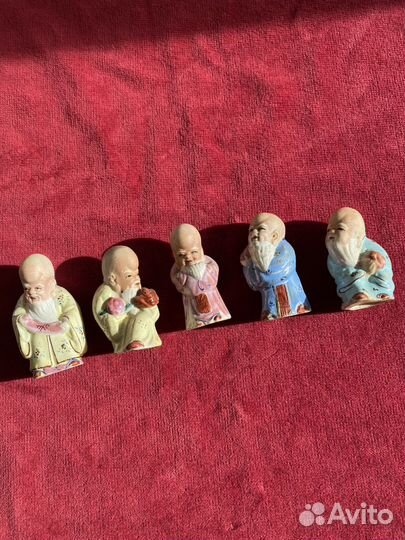 Китайская статуэтка фарфор мудрецы винтаж