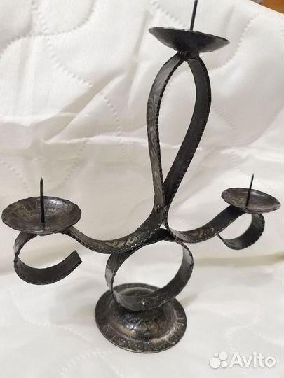 Подсвечник СССР металлический