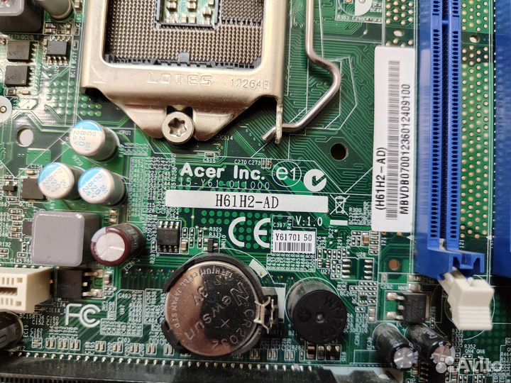 Материнская плата Acer H61H2-AD LGA 1155