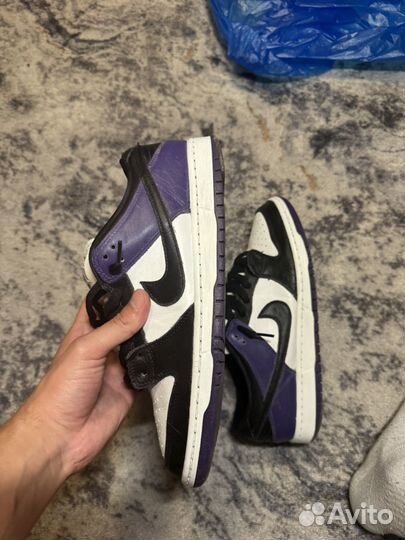 Кроссовки nike dunk sb purple