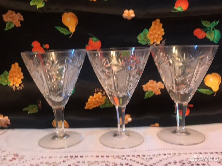 Хрустальные, бокалы и стаканы