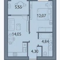 1-к. квартира, 40,8 м², 5/8 эт.