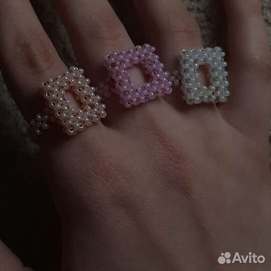 Кольцо из бисера