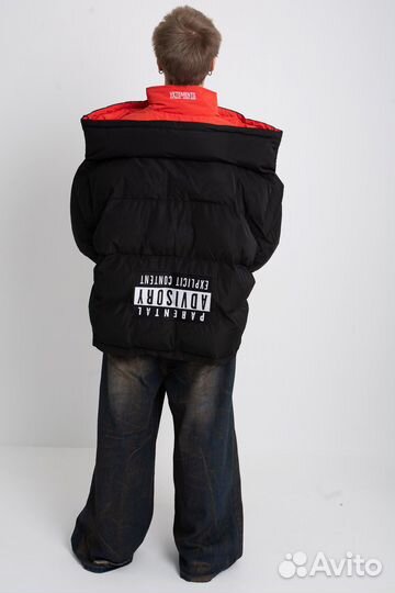 Пуховик Vetements Black Upside Down