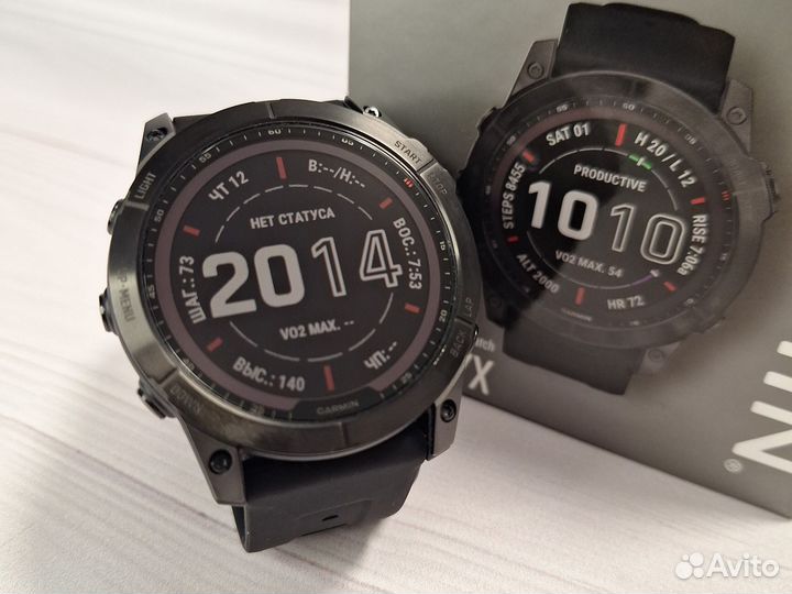Часы Garmin Fenix 7X Sapphire Solar Titanium идеал