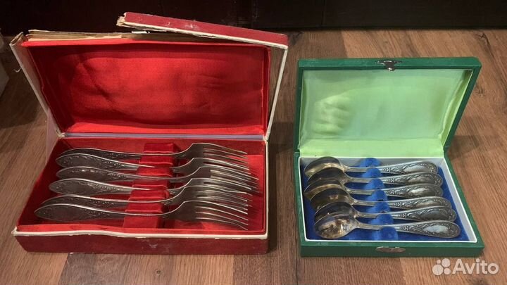 Вилки ложки мельхиор СССР