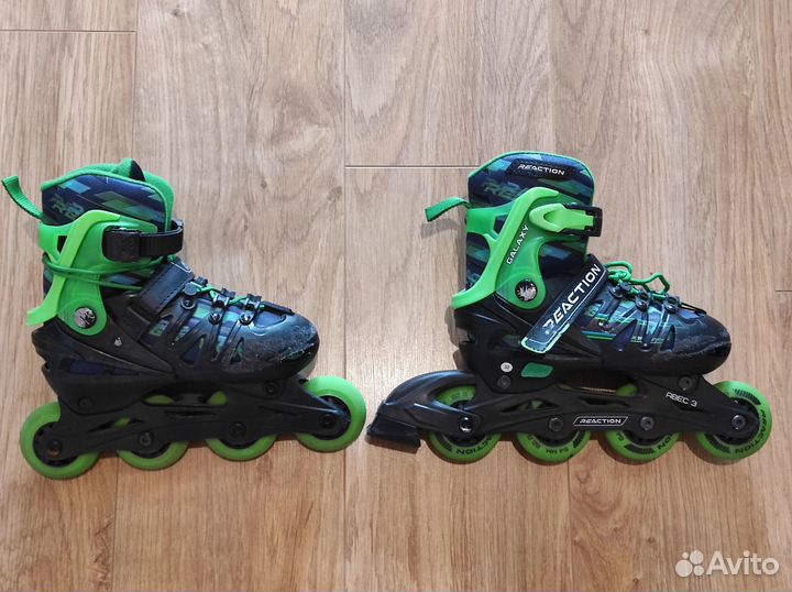 Роликовые коньки детские раздвижные 32-35 р