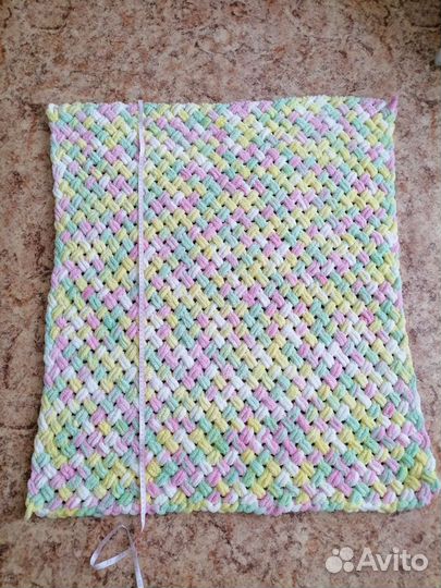 Плед детский вязаный ручная работа