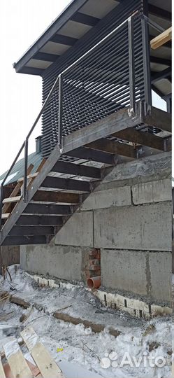 Лестницы на металлокаркассе всех видов