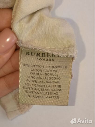 Футболка поло burberry винтаж