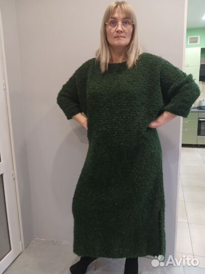 Платье вязаное женское оверсайз