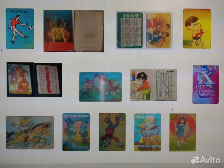 Календарики (календарь) переливные, обмен