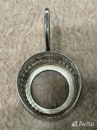 Подстаканник мельхиоровый 