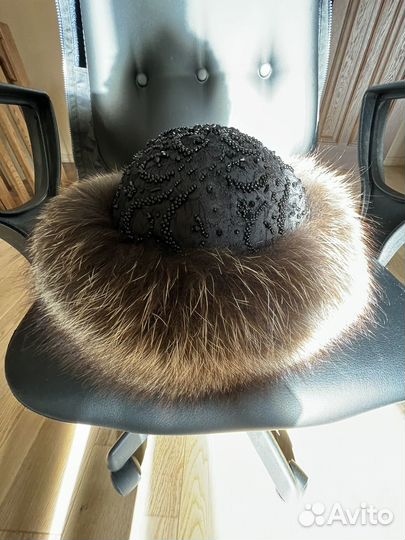 Шапка женская из песца