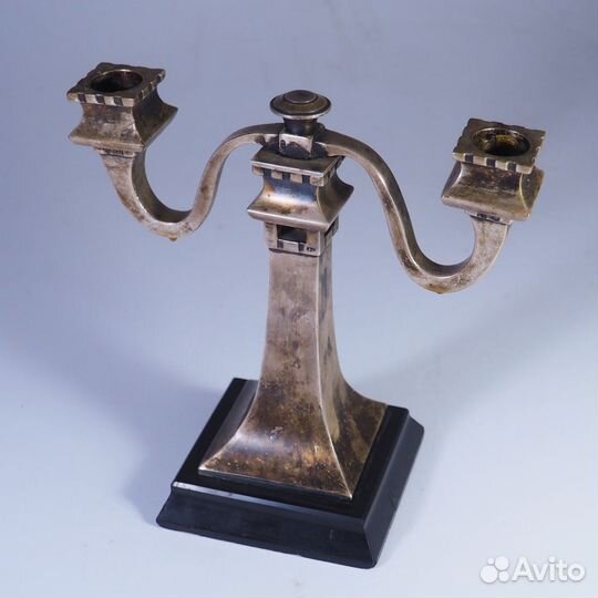 Подсвечник. Канделябр. Серебро 84 пр. XIX век