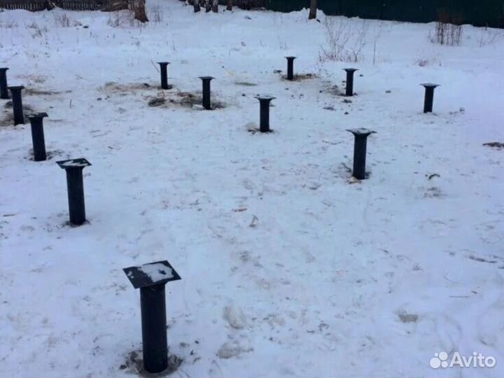 Продажа и монтаж винтовых свай. Винтовая свая