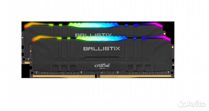Оперативная память ddr4 crucial ballistix 16gb RGB