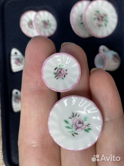 Кукольная миниатюра чайный сервиз