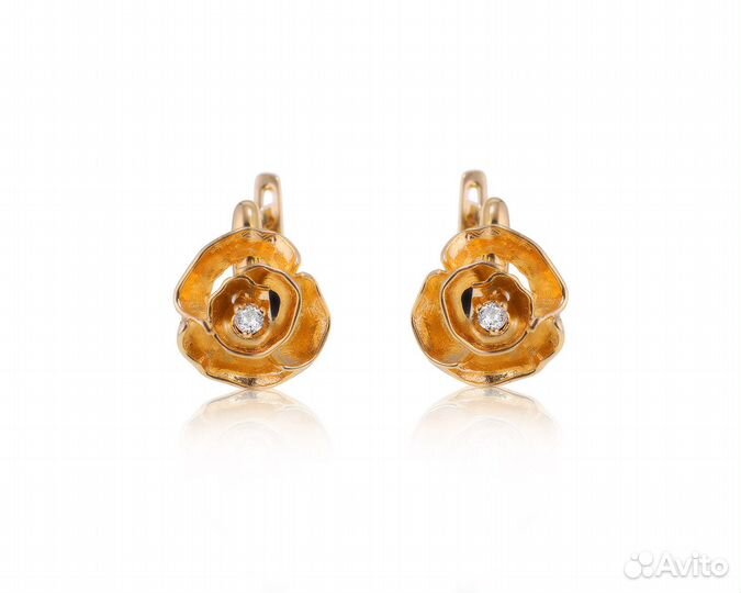 Золотые серьги Roberto Bravo Gallica