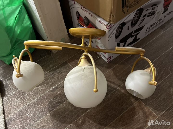 Люстра хрустальная бу