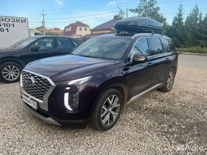 Автобокс Вояж 520л глянец на Хендай Палисад