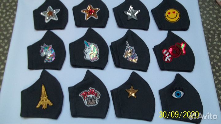 Маски многоразовые дизайнерские