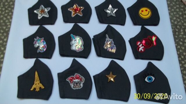 Маски многоразовые дизайнерские