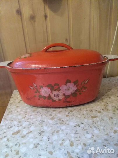 Утятница, гусятница чугунная