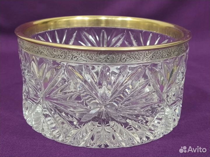 Хрустальная салатница/конфетница, СССР